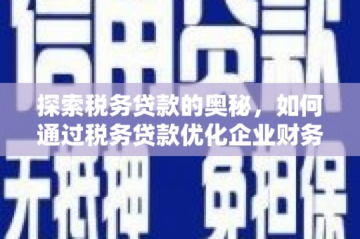 沽源探索税务贷款的奥秘，如何通过税务贷款优化企业财务