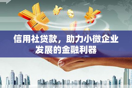 沽源信用社贷款，助力小微企业发展的金融利器