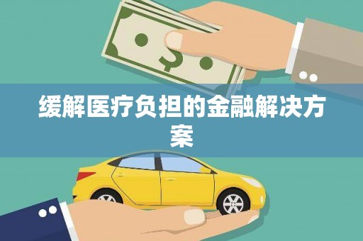 沽源缓解医疗负担的金融解决方案